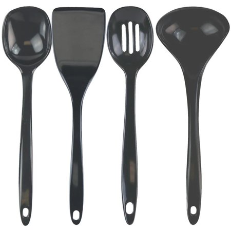 KITCHENCUISINE 4pc Utensil Set Charocal KI2646725